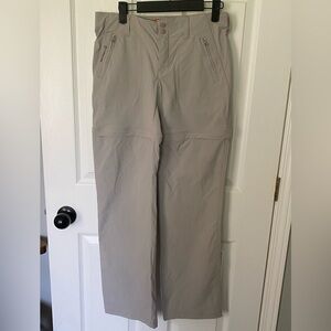 Merrell Women’s Grey Pants/Zip Off Shorts Nylon/Spandex Sz 4